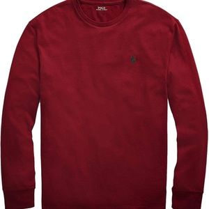 Polo Men’s Long Sleeve in Maroon